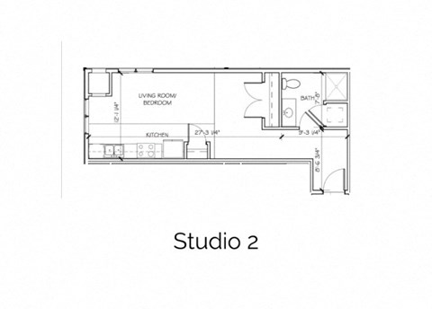 a floor plan of a small apartment